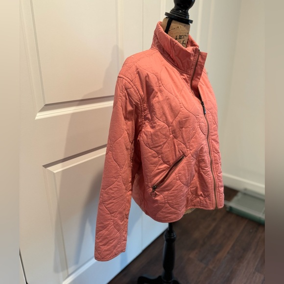 🍀Lucky Brand 🍀 Quilted Jacket only used once.  A beautiful muted pink - Picture 3 of 8